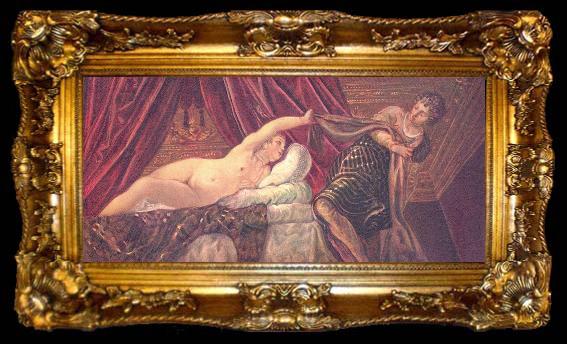framed  Jacopo Tintoretto Joseph und die Frau des Potiphar, ta009-2